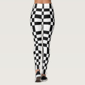 Leggings Damas noir et blanc Punk (Dos)