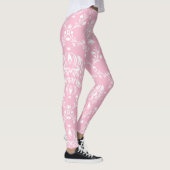 Leggings Damas rose et blanc (Droite)