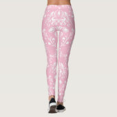 Leggings Damas rose et blanc (Dos)