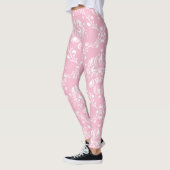 Leggings Damas rose et blanc (Gauche)