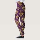 Leggings Damas Violet Et Or (Gauche)