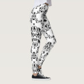 Leggings Damask blanc et noir (Droite)
