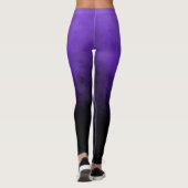 Leggings Damask Glamour Mode Fumé Nuageux Violet (Dos)