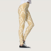 Leggings Damassé floral doré (Droite)