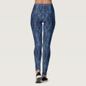 Leggings Damassé gothique bleu (Dos)