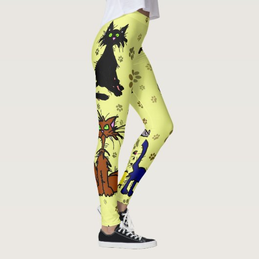 Leggings dame Crazy Cat (Droite)