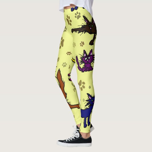 Leggings dame Crazy Cat (Gauche)