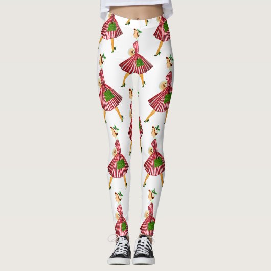 Leggings dame de noël (Devant)