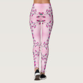 Leggings Dames au coeur rose (Dos)