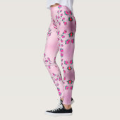 Leggings Dames au coeur rose (Gauche)