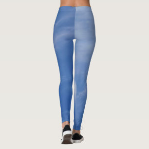 Leggings Dames Sport Chic Activewear Bleu Ciel