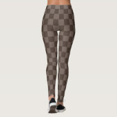 Leggings Damier élégant marron foncé (Dos)