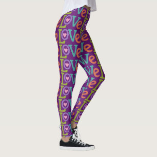 Leggings d'amour coloré