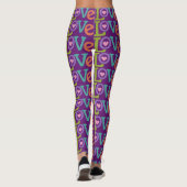 Leggings d'amour coloré (Dos)