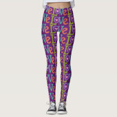 Leggings d'amour coloré (Devant)
