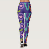 Leggings d'amour coloré (Dos)