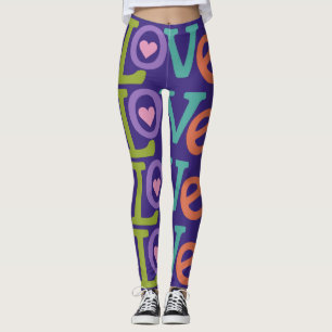Leggings d'amour coloré