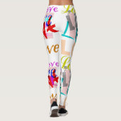 Leggings d'AMOUR colorés (Dos)
