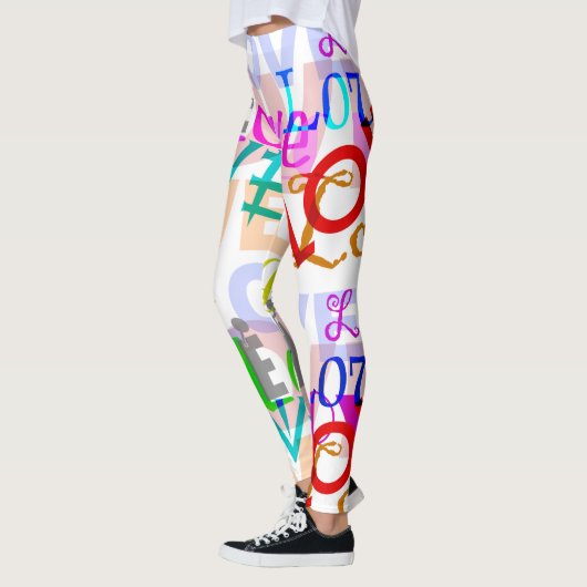Leggings d'AMOUR colorés (Gauche)