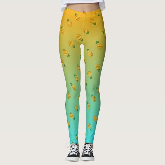 Leggings d'ananas tropicaux (Devant)