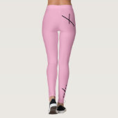 Leggings Dancing The Day Soft Black&Pink Minimal X Art (Dos)