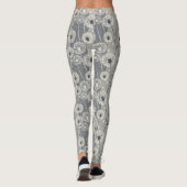 Leggings Dandelion monochrome moderne (Dos)