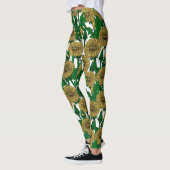 Leggings Dandelions sur blanc (Gauche)
