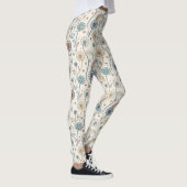 Leggings Dandelions Whimsical Rainbow et Botanical (2) (Droite)