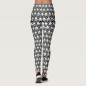 Leggings d'Angel blanc et noir (Dos)