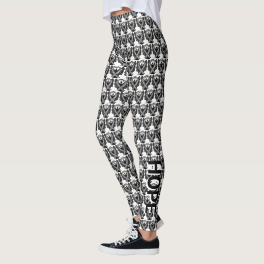 Leggings d'Angel blanc et noir (Gauche)