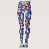 Leggings d'animaux spatiaux cool (Devant)