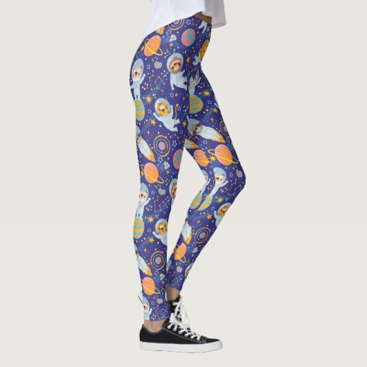 Leggings d'animaux spatiaux cool (Droite)