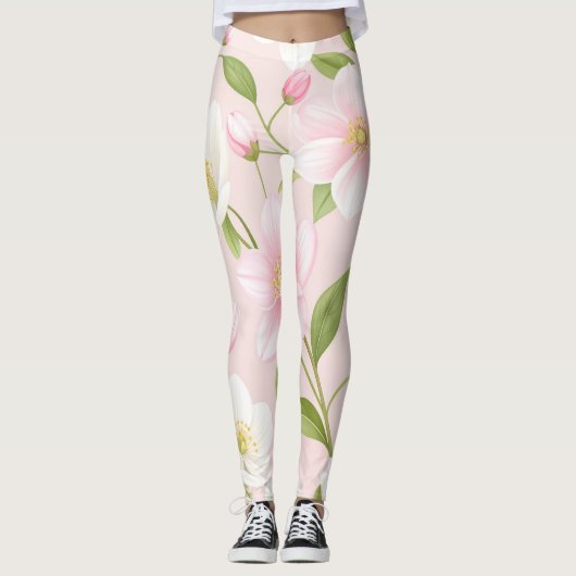 Leggings Dans le jardin de l'aube (Devant)