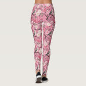 Leggings Dans les fleurs de cerisier Chinoiseries roses Leg (Dos)