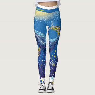 Leggings dansants de baleines
