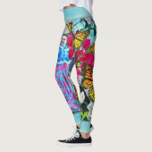 Leggings Danse avec Fleurs et Papillons PV01 (Gauche)