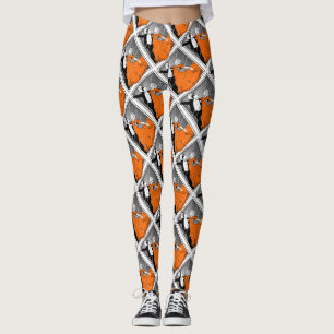 Leggings Danse Couple Ballroom Rétro Imprimer