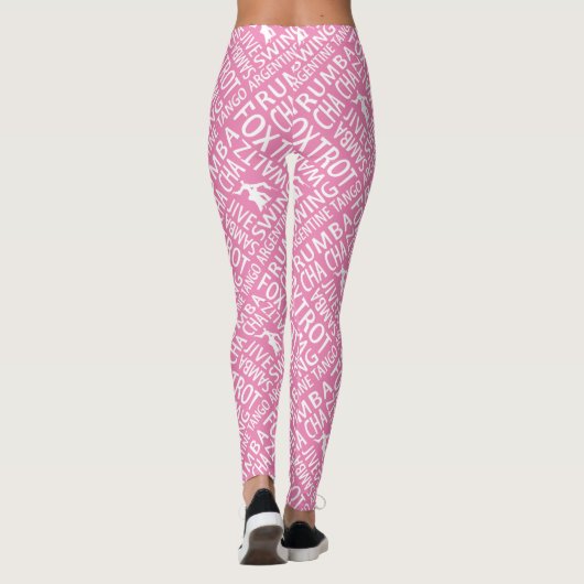 Leggings Danse de bal rose (Dos)