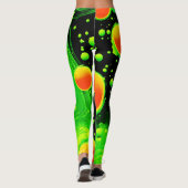 Leggings Danse de bulles néon électriques (Dos)