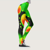 Leggings Danse de bulles néon électriques (Droite)