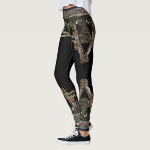 Leggings Danse de ventre tribale de Kuchi : Drapé dans les