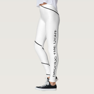 Leggings Danse Raffiné Noir Minimaliste Ligne Enveloppante