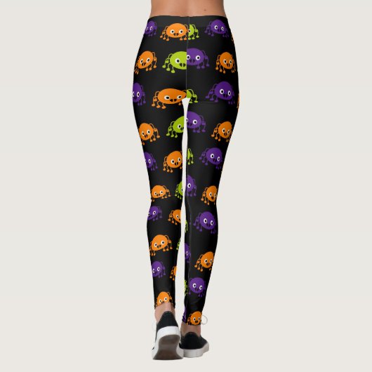 Leggings d'araignée multicolore Halloween (Dos)
