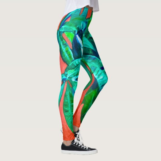 Leggings d'Arbre-Argent Vibrant (Droite)