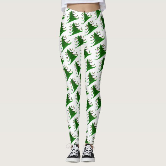 Leggings d'arbre de Noël (Devant)