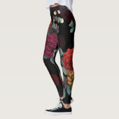 Leggings dark flower (Gauche)