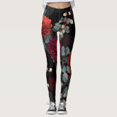 Leggings dark flower (Devant)