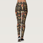 Leggings Dark Gothic Mushroom Specimen Dark Academia Moth (Dos)