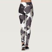 Leggings Dark Gray Black And White Camouflage PatteLeggings (Dos)