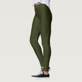Leggings Dark olive textured (Gauche)
